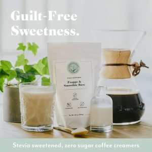 5 SPARROWS Sugar-Free Frappe, Milkshake and Smoothie Base- Stevia, Keto Friendly, No Sugar Frappe, 10 oz