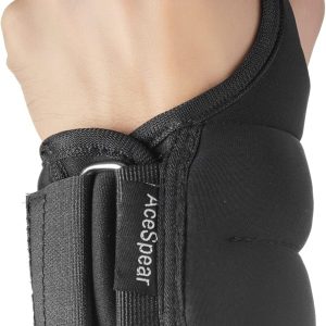 AceSpear Wrist Weights with Thumb Loops Lock for Men Women 1lb*2 2lbs*2 3lbs*2 Ankle Weights Weighted Gloves for Running Strength Training Walking Exercises