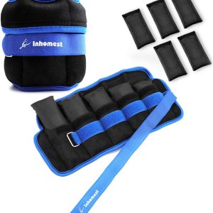 Adjustable Ankle Weights 1-5/10/12 Lbs Leg Weights for Men Women,Wrist Ankle Weights for Physical Therapy,Yoga Pilates,Workout,Walking,Jogging