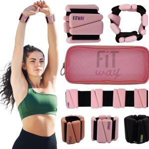 Adjustable Ankle Weights 2 lbs – Wrist Weights – Leg Weights for Women & Men – Wrist and Ankle Weights – Weighted Wristbands – Water-Resistant Silicone – Perfect for Yoga, Dance, Pilates Weights