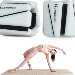 Adjustable Wearable Wrist Weights for Women and Man – Ankle Weights, Set of 2 (1lb Each) for Enhanced Training | Perfect for Yoga, Dance, Barre, Pilates, Cardio, Aerobics, and Walking