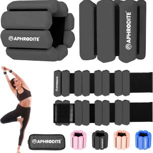 Ankle Weights for Women Men,Adjustable Wrist Arm Leg Weights Set for Home Gym Workout,Pilate,Yoga,Running,Walking, Pool Exercise,Barre,Weighted Bracelet,Set of 2 (1lb Each)