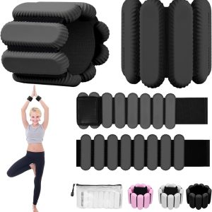 Ankle Weights for Women and Men, Adjustable Wrist Weighted Training Bracelet for Home Gym Workout, Strength Training Walkin Running, Foot weights for exercise,2pc on Set
