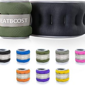 Ankle Wrist Weights for Women Men A Pair of 2 4 6 8 10 Lbs BeatBoost Arm Leg Weight Set with Adjustable Straps for Walking Pilates Exercise Workout Gym Aerobics