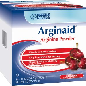 Arginaid Arginine Powder Drink Mix, Cherry – Nutritional Needs for Wound Care – 0.32 OZ Packets (14 CT/Pack) (Pack of 2)