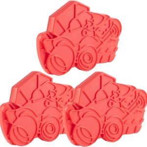 Bentology Monster Truck Red Reusable Hard Ice Pack Set of 3 – Enhance Lunch Box, Bento Box, or Lunch Tote with Color and Personality