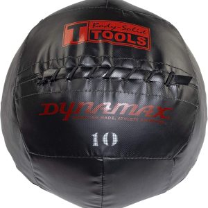 Body-Solid Tools Dynamax Premium Soft Medicine Ball – Non Bouncing Wall Balls for Strength Training, Weight Loss Workout, Core Exercise and Home Gym Fitness, Black