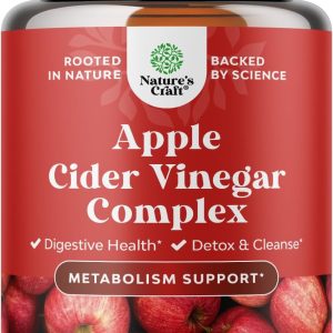 Cleansing Apple Cider Vinegar Capsules – ACV Deep Cleanse and Detox Pills for Gut and Digestive Health with Slimming Cayenne – Extra Strength ACV for Hunger Gut Cleanse and Full Body Detox 180 Count