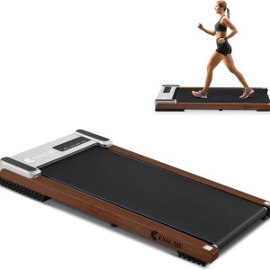 Exacme Walking Pad, Wooden Treadmill Under The Desk for Walking and Jogging in The Home Office,Remote Control, Portable Treadmills with LED Display, TM2590