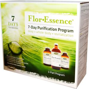 Flora – Flor-Essence 7-Day, 3-Step Kit for Full Body Detox & Cleanse, Detox Kit Contains Detox Tea, ProEssence for Urinary Health and FloraLax Laxative, Plant-Based, Gluten Free, Non GMO