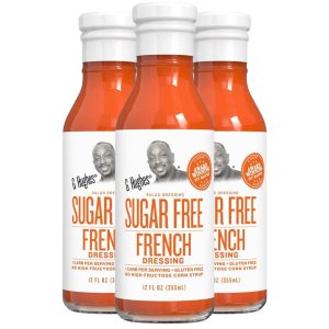 G Hughes Sugar Free French Style Dressing – Sugar Free French Dressing, French Dressing For Salad, Gluten Free French Salad Dressing, Sugar Free Salad Dressing, Low Carb Salad Dressing – 12Oz (3-Pack)