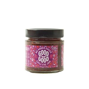 GOOD GOOD No Added Sugar Chili Fig Jam – Low Carb, Low-Calorie Spread – Keto Friendly – Vegan – Diabetic Friendly – 7.4oz / 210g (Pack of 1)
