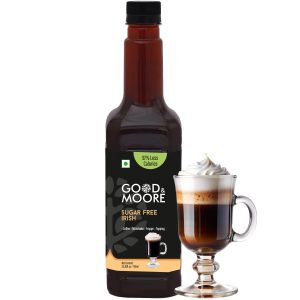 GOOD&MOORE Sugar free Irish Syrup | For Coffee, Milkshake, Frappe, Cold-coffee, Pancakes and more | Diabetic Friendly | Concentrated Syrup | Ready to mix | Premium Syrup | 25.36 fl. Oz/750ml | Perfect for gifting at Diwali, Thanksgiving and Christmas | Festive Gifts