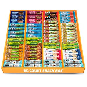 Granola Bars Bulk Variety Pack – Healthy Granola Bars Variety Snack Box for Office Snacks & Healthy Breakfast Bars – Snacks Variety Pack for Adults and Kids – Granola Bars Bulk (60 Count)