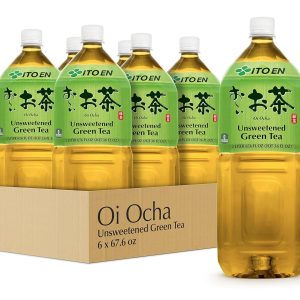 ITO EN Oi Ocha Green Tea, Sugar Free, 2 Liter Bottle, 67.6 Ounce (Pack of 6)