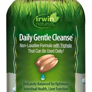 Irwin Naturals Daily Gentle Cleanse – Non-Laxative Formula with Triphala – 60 Liquid Softgels