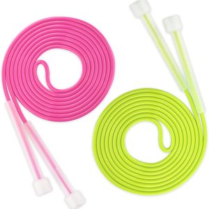 Jump Rope For Kids,Jump Rope Kids,Adjustable Soft Skipping Rope,Toddler Jump Rope With PVC Handles And Back CoverFor Kids, Boys,Girls,Women, Men,Exercise Activity,Outdoor Fitness