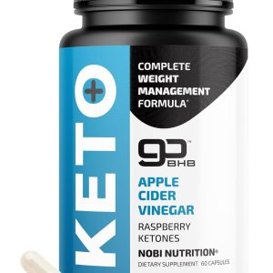 Keto Pills with Apple Cider Vinegar, The Mother & BHB | 1000mg GoBHB Exogenous Ketones & Raspberry Ketones for Metabolism, Ketosis & ACV Keto Diet Support | Gluten-Free Supplements | 60 Capsules