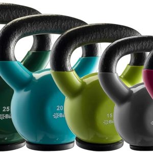 Kettlebell Sets Professional Grade – Strength Training Kettlebells for Home Workout – Cast Iron Kettle Bell Weight Sets for Men & Women with Special Protective Bottom