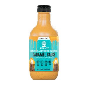 Lakanto Sugar Free Caramel Sauce – Perfect Topping for Brownies, Ice Cream, Milkshake, Smoothies, Coffee, Fruit Dip, Desserts, Monk Fruit Sweetener with Erythritol – 16 Fl Oz