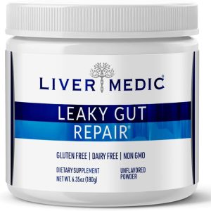 Leaky Gut Repair Gut Health Support: L-Glutamine, Slippery Elm for IBS, Heartburn Relief, Bloating to Soothe Stomach for Women & Men Capsules (Unflavored) 180g