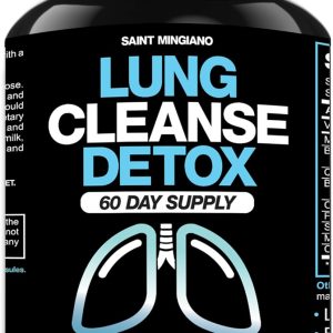 Lung Cleanse Detox, 60 Day Cleanse – Supports Lung Health Within Bronchial & Respiratory Systems – Quit & Stop Smoking Aids – Herbal Detox for Lungs