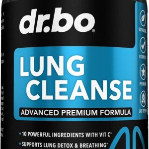 Lung Cleanse Support Supplement – Respiratory Supplements to Quit & Stop Smoking Aids – Herbal Detox for Lungs & Bronchial Health – Smokers Cleanser Breathe Aid for Mucus Clear Relief – 60 Capsules