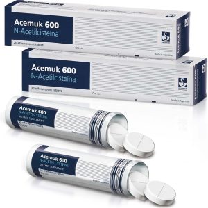 N-Acetylcysteine (NAC) 600mg – Supports Respiratory Health, Immune Function, Liver & Kidney Detox – Potent Antioxidant, Easy to Absorb – 40 Tablets (2-Pack)