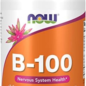 NOW Supplements, Vitamin B-100, Energy Production*, Nervous System Health*, 250 Veg Capsules