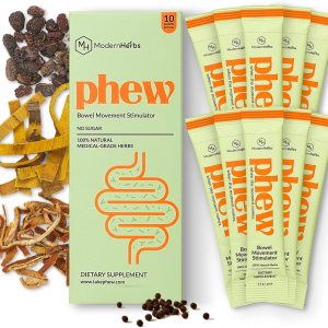 Natural Herbal Constipation Relief for Women and Adults – Fast Bloating Relief – Digestive Enzymes – Colon Cleanser – Constipation Supplement for Gentle Detox, Bowel Movement & Digestion (10 Pk)