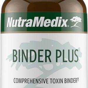 NutraMedix Binder Plus – Comprehensive Toxin Binder & Body Detoxifier – Prebiotic Antioxidant Support + Inulin, Bentonite, Aloe Vera, Activated Charcoal, Fulvic Minerals & Chitosan (120 Capsules)
