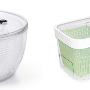 OXO Good Grips GreenSaver Produce Keeper – Large & Good Grips Salad Spinner