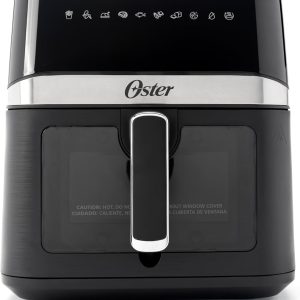 Oster Air Fryer, 6 Quart Digital Air Fryer, Large Air Fryer with Window