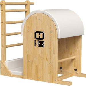 Pilates Ladder Barrel, Pilates Ladder Bucket Yoga Exercise Equipment for Building Strength and Flexibility, Strength-Training Tool, Workout Equipment for Home Pilates Gym or Studio Use