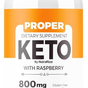 Proper Keto ACV Capsules, All-Natural Keto Dietary Supplement for Weight Loss, Proper Keto 800MG Pills, Advanced Formula Supplement to Support Your Active Lifestyle, Pastillas Reviews (60 Capsules)