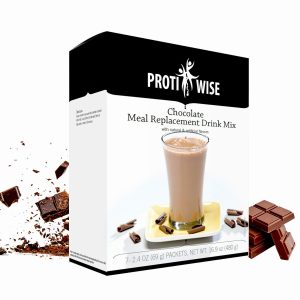 ProtiWise® Very High Protein Drink Mix | Chocolate | Meal Replacement for Weight Loss and Hunger Control | 35 grams Protein, Gluten Free Keto Diet | 7/Box
