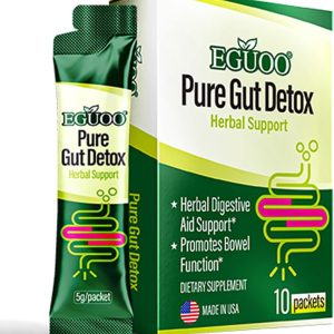Pure Gut Detox – Colon Cleanse Cleanser Detox Cleanse Gut Cleanse for Women Men with Senna, Cascara Sagrada, Digestive Enzymes, Probiotic Blend and Prebiotic – Bloating and Constipation Relief