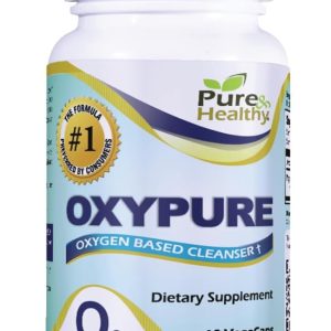 Pure & Healthy Oxypure Magnesium Oxide Colon Cleanser with Sodium Bicarbonate Veggie Capsules 60 Count