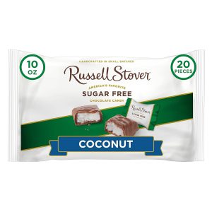 Russell Stover Sugar-Free Laydown Bag Coconut, 10 Ounce