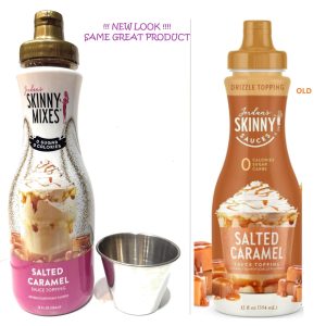 Salted Caramel Syrup Sauce For Coffee – Sugar Free Zero Calories and MT&L Mini Sauce Cup – Gluten-Free, Keto Friendly Syrup (Salted Caramel)