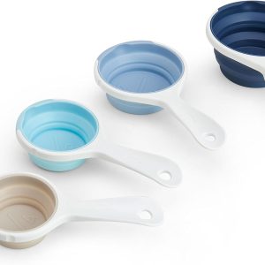 SleekStor Collapsible Measuring Cups,Blue