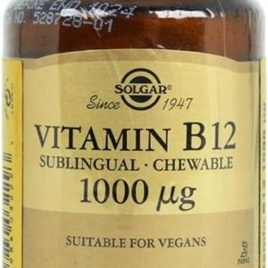 Solgar Sublingual Vitamin B12 1000 mcg – 100 Nuggets – Non-GMO, Vegan, Gluten Free, Dairy Free, Kosher, Halal – 100 Servings