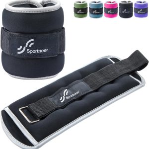 Sportneer Ankle Weights Wrist Weights 0.5/1/2/3/5 LBS Pair for Men Women Kids Strength Training Wrist and Ankle Weights Set Comfortable and Soft Perfect for Dancing Running Walking Fitness Workout Gym
