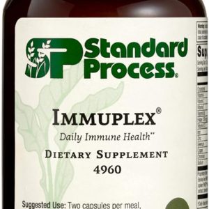 Standard Process Inc. Immuplex – Daily Immune Support Supplement with Folate, Iron, Vitamin C & Vitamin A – Mineral Supplement with Antioxidant Ingredients – 150 Capsules