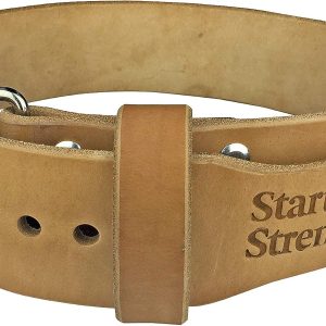 Starting Strength Weight Lifting Belt 3 Inch For Powerlifting, Weightlifting, Heavy Gym Training Workouts, For Men and Women – Single Prong Seamless Roller