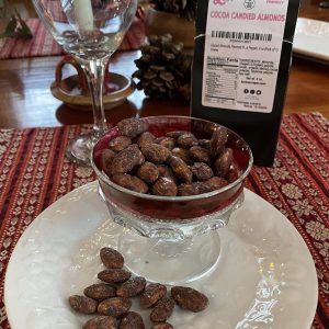 Sugar-Free Glazed Almonds with a Kick – Cocoa Flavored Candied Nuts with a Hint of Cayenne Pepper – 1 Net Carbs Keto Candy Snack – Diabetic, Vegan, & Low Carb Diets, 4 oz