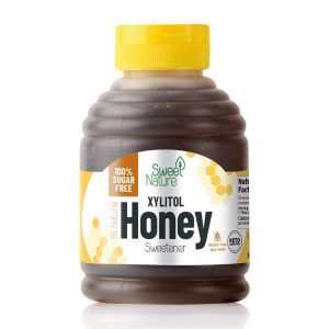 Sweet Nature Birch Xylitol Sugar Free Honey – Non GMO – Kosher – Made in the U.S.A. – Keto Friendly (14 oz)