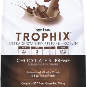 Syntrax Nutrition Trophix Protein Powder, Ultra Sustained-Release Protein Blend, Chocolate Supreme, 2 lbs