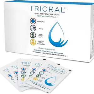 TRIORAL Hydration Electrolytes Powder (100Pack)-Rapid Rehydration Solution,Essential Hydrating Formula,Combat Dehydration from Workouts,Sports & More, First Aid Kit,Travel Must-Haves,Drink Mix Packets