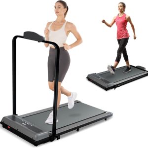 Treadmill, Walking Pad Treadmills for Home with 2.5HP, Speed 6.2-7.6MPH Walking Pad with Handle Bar, Foldable Treadmill, Remote Control and LED Display